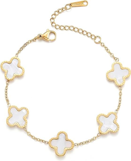 See full amazon price history chart for Shining Diva Fashion Latest Stylish Clover Bracelet for Women and Girls (15999B) (White) Shining Diva Fashion Latest Stylish Clover Bracelet for Women and Girls (15999B) (White) (B0D9DDVL3P) Amazon Price History, Amazon Price Tracker