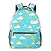Produktbild Rucksack Männer Und Damen, Laptop Rucksäcke für 14 Zoll Notebook, Wetter Sun Clouds Kinderrucksack Schulrucksack Daypack für Herren Frauen