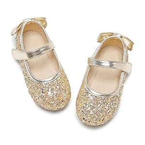 THEE BRON Toddler Girls Shoes Ballet Flats Princess Dress Shoes for Kids