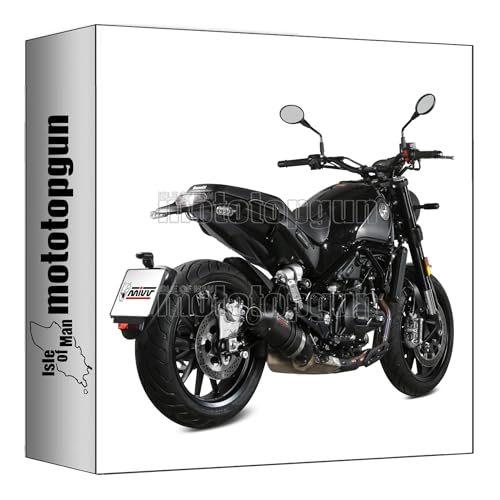 Mivv pot d'echappement homologue Oval Carbon, la haute couture pour Benelli Leoncino