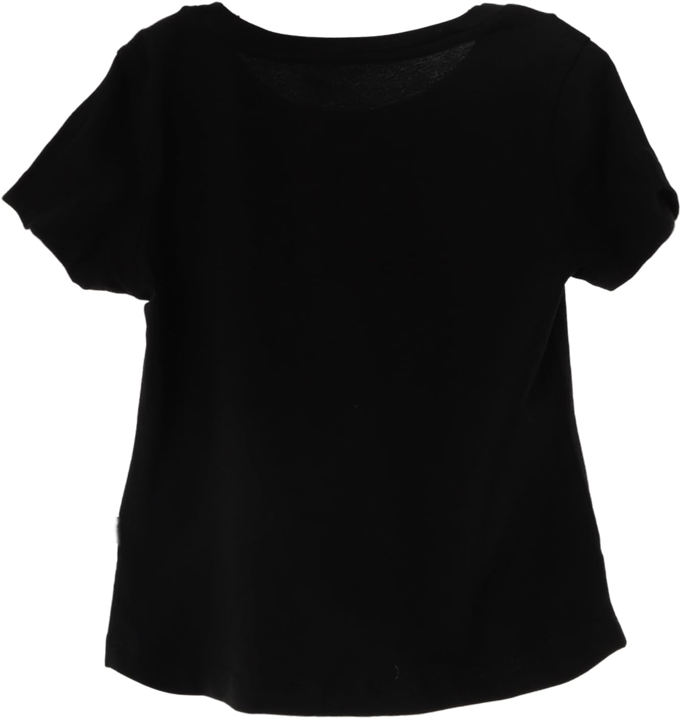 VinfactCotton Solid Color Short Sleeve Athletic T-Shirt, S Black
