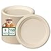 JOLLY CHEF 100% Compostable Paper Plates, 150 Pack 9 Inch Heavy Duty Plates, Disposable Biodegradable Eco-Friendly Sugarcane, Bulk Nature 1
