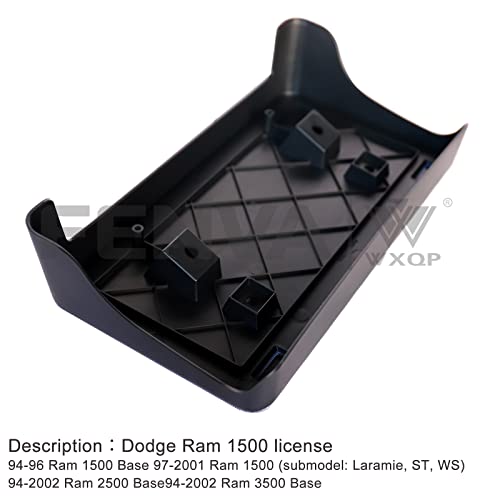 Aegena Front Bumper License Plate Mounting Bracket for Dodge Ram 1500 2500 3500 2002-2009 by Aegena - Image 3