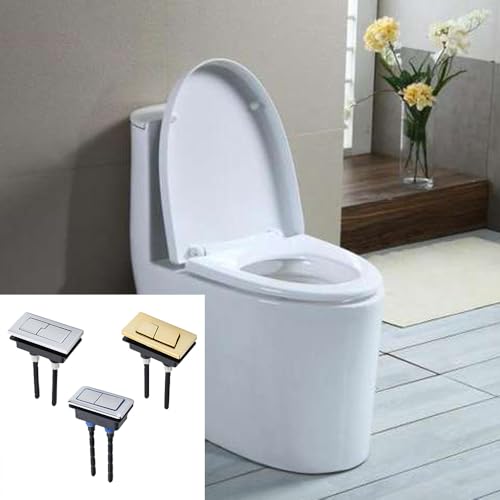Rectangular Toilet Tank Button - 65mm Dual Flush Toilet Tank Button, Half-Flush and Full-Flush, Toilet Water Tank Button Replacement Accessories Kits (2pcs, B4 Rectangle) by SEIWEI - Image 8