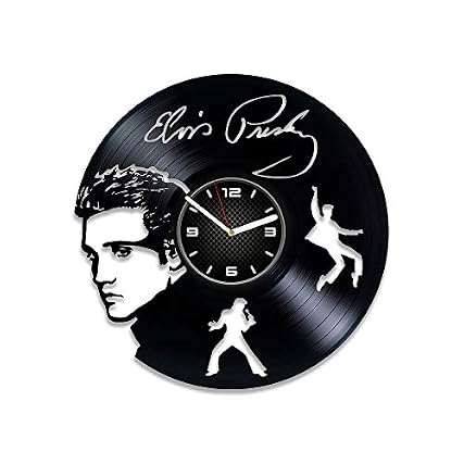 Kovides Elvis Clock Elvis Vinyl Record Wall Clock Elvis Vinyl Clock Elvis Wall Clock Vintage Gift