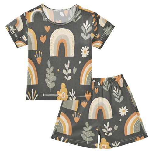 senya Love Plant Summer Pajamas Set Short Cotton Sleepwear 2 Piece