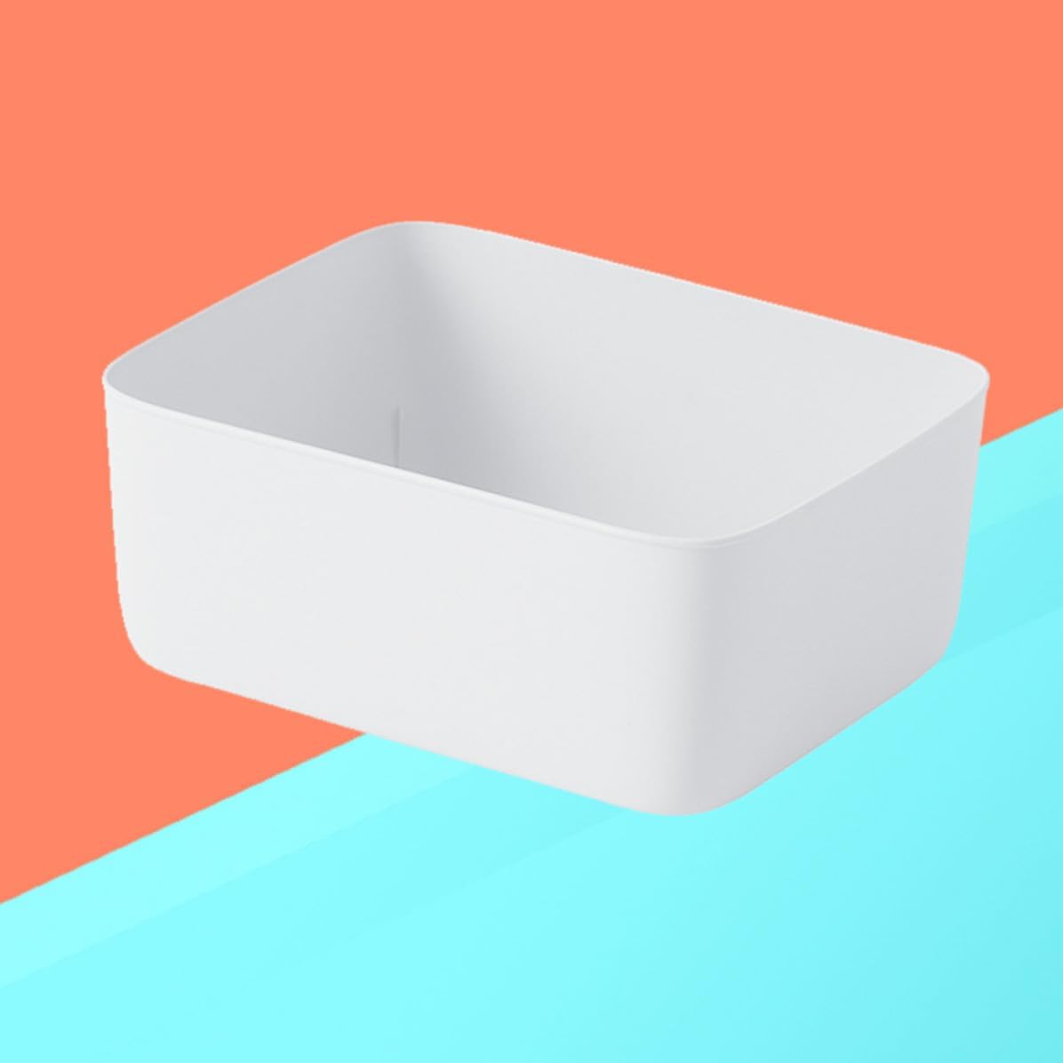 White Plastic Underwear Storage Box Stackable Drawer Organizer