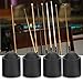 ZAWELIYO 10pcs Protective Rubber Pool Cues Tip Cover, Prevent Scratches, Reduce Cues Stick Dirt, Great for Billiards Room or Use (Black)