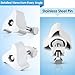 HappyAlley 2 Pack Replacement Parts Compatible with Fluval Canister Filters, Lid Fastener Compatible with Fluval FX6 FX5 FX2 FX4, Secure Fit and Long Lasting