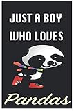  Just A Boy Who Loves Pandas: Perfect Pandas Lover Notebook Journal For Writing Notes, Pandas Notebook Journal Gift For Boy, Girl Men and Women, Notebook Journal Gift Thanksgiving, Christmas Day