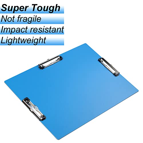 11X17 Clipboard Three Clip Super Tough Extra Large Clipboard Pp Plastic 11 X 17 Clipboards Not Fragile Art Clipboard Blue Pack Of 1 #TOP3