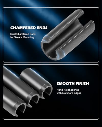 ZELCAN SAE Roll Pin Set, Split Expansion Pin Assortment Kit for Home Improvement Automotive Repair & More