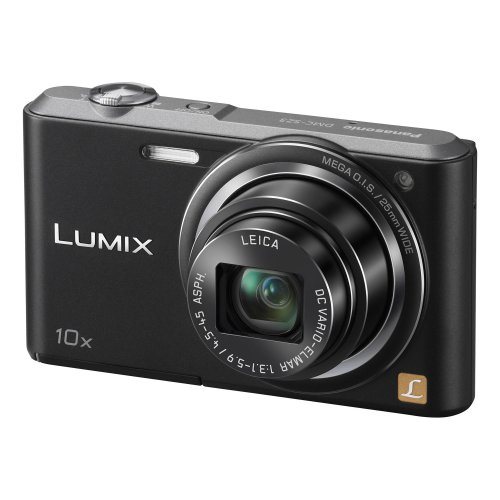 Panasonic Lumix DMC-SZ3 Compact Digital Camera 16.1MP, 10x Optical Zoom with 25mm Wide Angle Lens, 2.7-Inch LCD Black (Renewed)