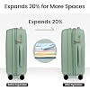 New York XPress 20 Inch Carry-On Luggage Airline Approved,Hardshell Suitcases with Spinner Wheels and TSA LOCK,Expandable 20%,Lightweight Rolling Suitcases for Men/Women（Green,20in） #1