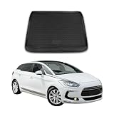 OMAC Tapis de Coffre Compatible avec Citroen DS5 2011-2018 sur Mesure en Caoutchouc Noir