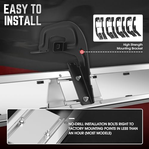 DNA Motoring 6" Running Boards Compatible with 07-18 Silverado/Sierra 1500, 07-19 Silverado 2500HD 3500HD Crew Cab, Side Step Nerf Bars, STEPB-ZTL-8017 by DNA MOTORING - Used condition - Image 4