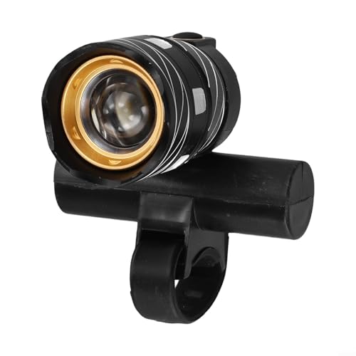 Honseadek Bicicletta con luce a LED per 20000lm batteria anteriore ricaricabile a lunga durata faro aeronautico in lega di alluminio impermeabile ciclismo per lampada (nero)