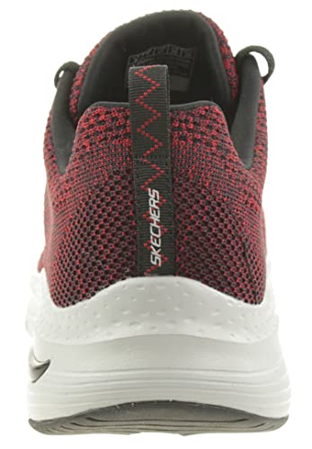 Skechers Men's Arch Fit Paradyme Low Top Sneaker Shoes Red/Black 8