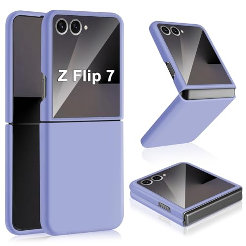 Etui pour Samsung Galaxy Z Flip 7 Original en silicone rigide haut de gamme violet
