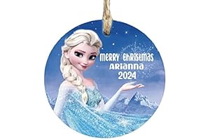 Personalized Elsa Christmas Ornament 2024