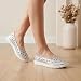GLAMORA Bailarinas Mujer Caladas Diseño Floral Zapatos Planos Plataforma Ligera Suela Flexible Antideslizante Plantilla Blanda Cómodas Transpirables Calzado Verano plata-41 Imagen de GLAMORA Bailarinas Mujer Caladas Diseño Floral Zapatos Planos Plataforma Ligera Suela Flexible Antideslizante Plantilla Blanda Cómodas Transpirables Calzado Verano plata-41