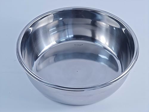 Tazón mezclador 10" acero inoxidable con base antideslizante miniatura 1
