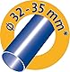 Swirl Teppich-Tiefenreinigungsdüse, Staubsaugerdüse mit rotierender Bürstenwalze, 32mm-35mm, Passend z.B. für Miele, Siemens, Bosch, Philips, Kärcher, AEG, Samsung, Rowenta, compact
