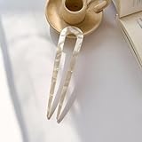 Elegant Vintage Hairstyle Tools Girls Simple Bun Maker U-Shaped Hairpin Checkerboard Hair Stick Korean Style Headwear Hair Styling Pins