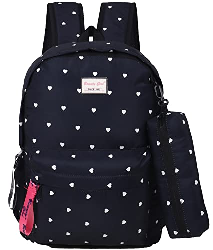 BEAUTY GIRLS By HOTSHOT Girls School Bag (15ltr , Navy Blue, 1565)