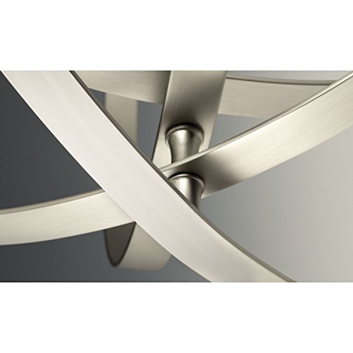 Image of Equinox Collection Silver Six-Light Luxury Hanging Pendant Light