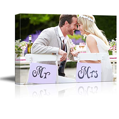 SIGNFORD 12"x18" Custom Canvas Prints, Wedding Personalized Poster Wall Art