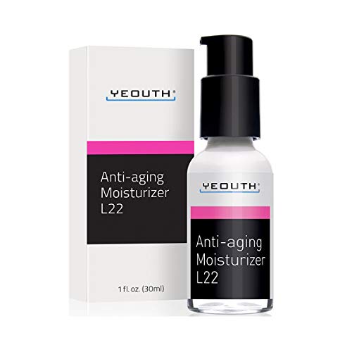 Best Anti Aging Moisturizer Face Cream, Shea Butter, Jojoba e Macadamia Seed Oil, e Patented L22 Complex From YEOUTH, Hydrates, Firms, Erases Wrinkles e Evens Skin Tone