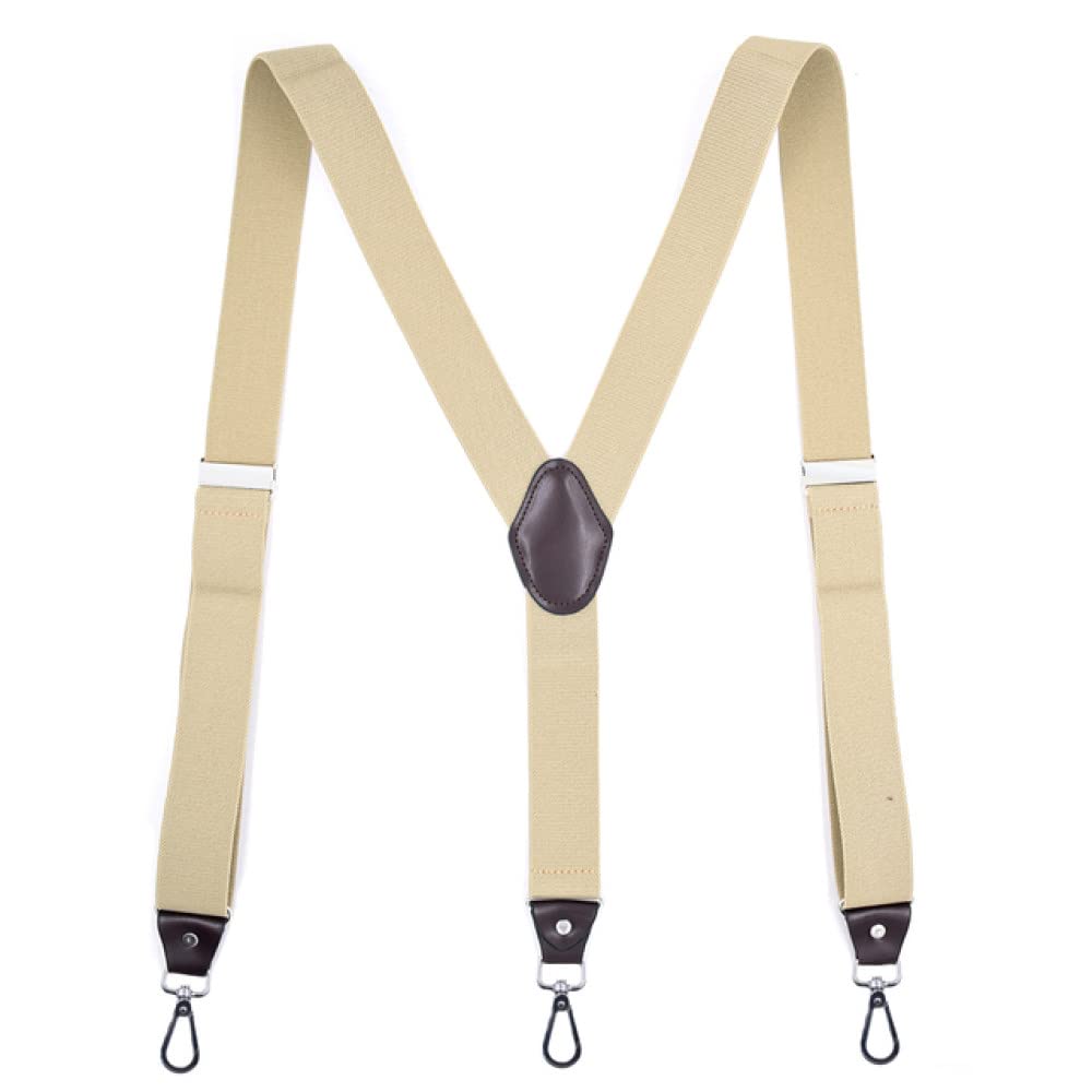 Cinturones Tirantes para Hombre con Forma de Y, Tirantes con Ganchos para Mujer, Hombre, Adulto, Vaqueros, Espalda en Y, 3 Ganchos giratorios, Correa elástica Ajustable para Pantal