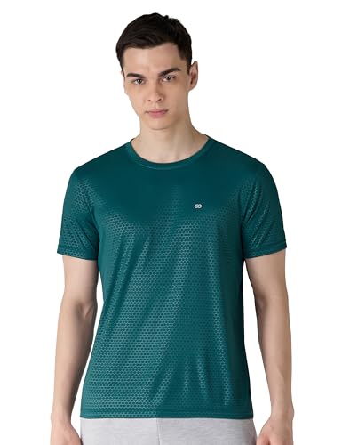 Image of Amazon Brand - Symbol Men's Active /Sports Tonal Printed T-Shirt | Round Neck | Regular Fit (Available in Plus Sizes)