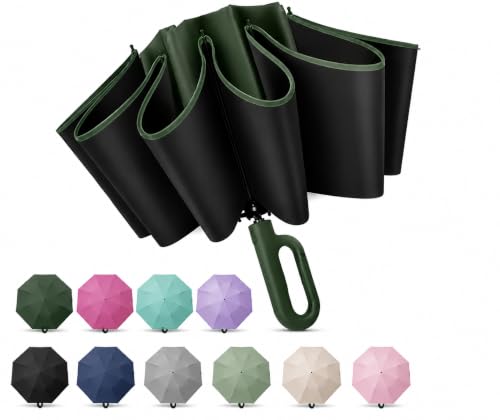 Image of Umbrella for Women | Umbrellas for Men | UV Coated 3 Fold Umbrella for Rain with Auto Open and Close Small Folding Travel-Foldable Windshield