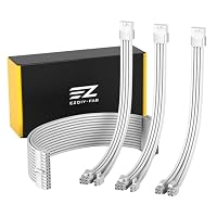 Amazon.co.jp: EZDIY-FAB PC電源延長スリーブケーブル 18AWG ATX/CPU