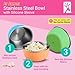 Elk and Friends Stainless Steel Bowls + Silicone Sleeve and Storage Lid | Baby, Toddler, Kids | Cereal & Snack Bowls | Storage Containers | Dishwasher Safe | 4 Pack
