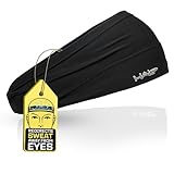 Halo Headbands Bandit - Wide Pullover Sweatband for Both Men and Women, Black