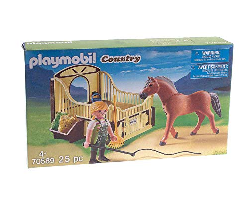 PLAYMOBIL Playmobild Country 70589 Horse Stable with Figure and Accessories 25 Pieces