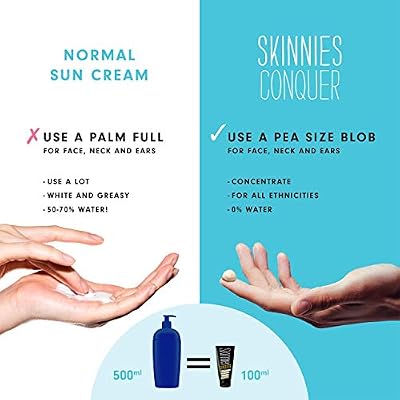 Skinnies 100ml SPF50+ CONQUER, Sungel Sun Cream, Broad Spectrum, Reef Safe, Water Resistant 4 hours