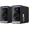 Edifier QR65 Active Monitor Speakers with 65W GaN Fast Charger Function, 70W RMS Bluetooth Computer Speaker with Hi-Res 24bit Wireless Audio, Subwoofer Out and Light Effects Black