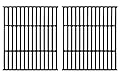 Grill Grates Replacement Parts for Broil King Signet 9865-54 20 70 90 9453-54 Grates Broil-Mate 165154 Huntington 6962-64C Gas Grill Parts Cast Iron Cooking Grates BBQ Grill Accessories, 2pcs