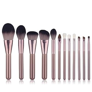 MADALIAN 12 Small Grape Soft Brushes Makeup Brush Set Beauty Tools Foundation Concealer Eye Shadow Brushes