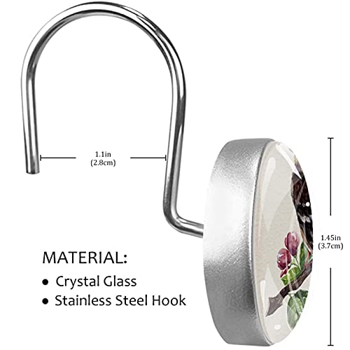 Crochets de rideau de douche inox aquarelle de qualité supérieure - 4
