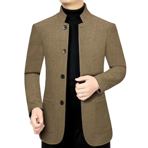 Blazer décontracté homme col montant style Moyen Âge original