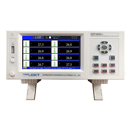 CKT4000+ Multichannel Temperature Data Logger Temperature Meter with 16 Channels