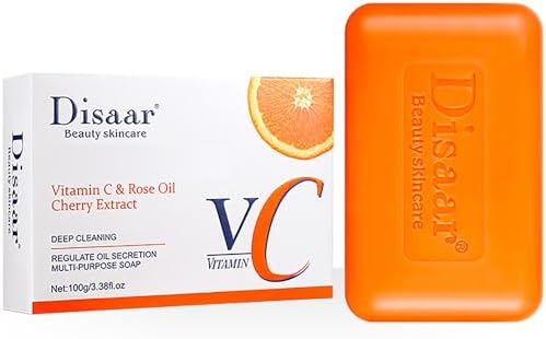 DISAAR BEAUTY Rose Oil Vitamin C Cherry Deep Cleansing Soap 100g