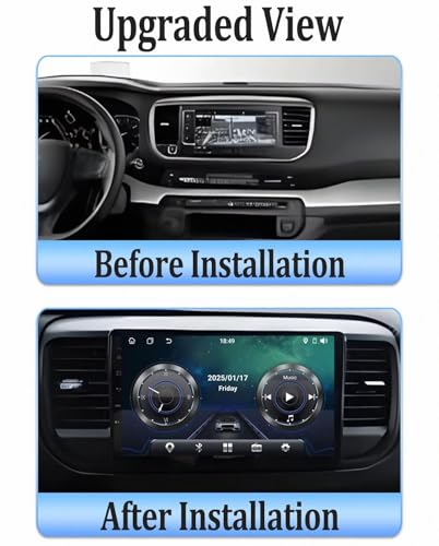 Pantalla Carplay coche inalámbrica Citroen Jumpy 3 con sistema Mirror Link y 32G de espacio 2