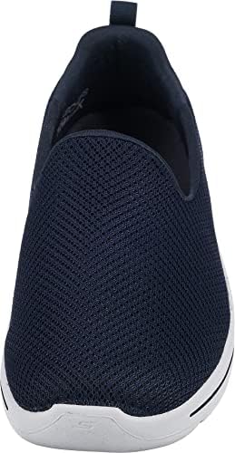 Skechers Women's Go Walk Arch Fit-Grateful Sneakers, Navy/White, 10 | Image 3