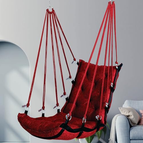 JULJULIA Swing for Balcony Comfortable Cotton Swing Relaxing Jhul...